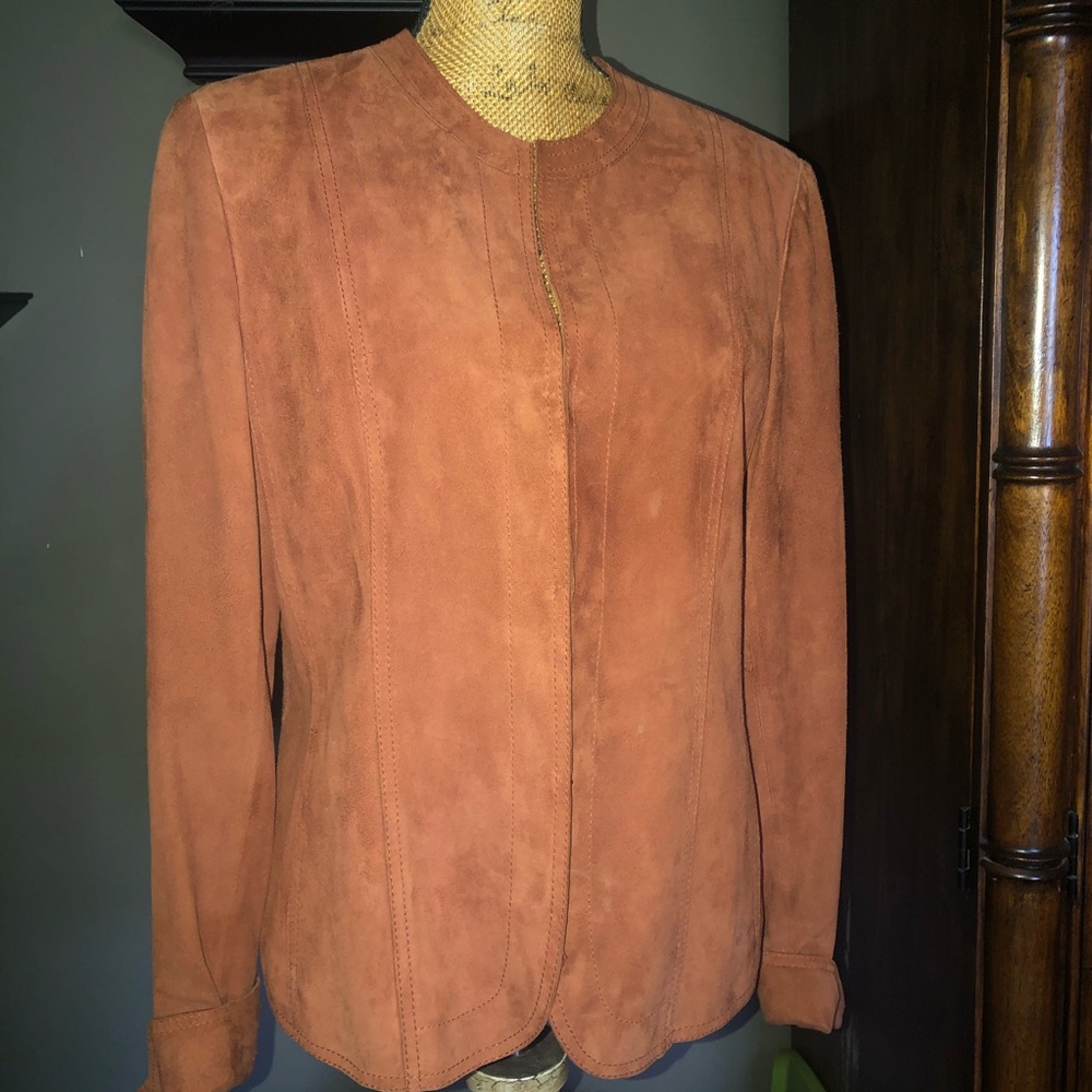 Jones Suede rust color jacket. Large